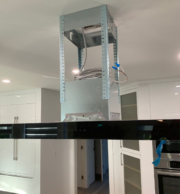 Ceiling-hood-fan-installation